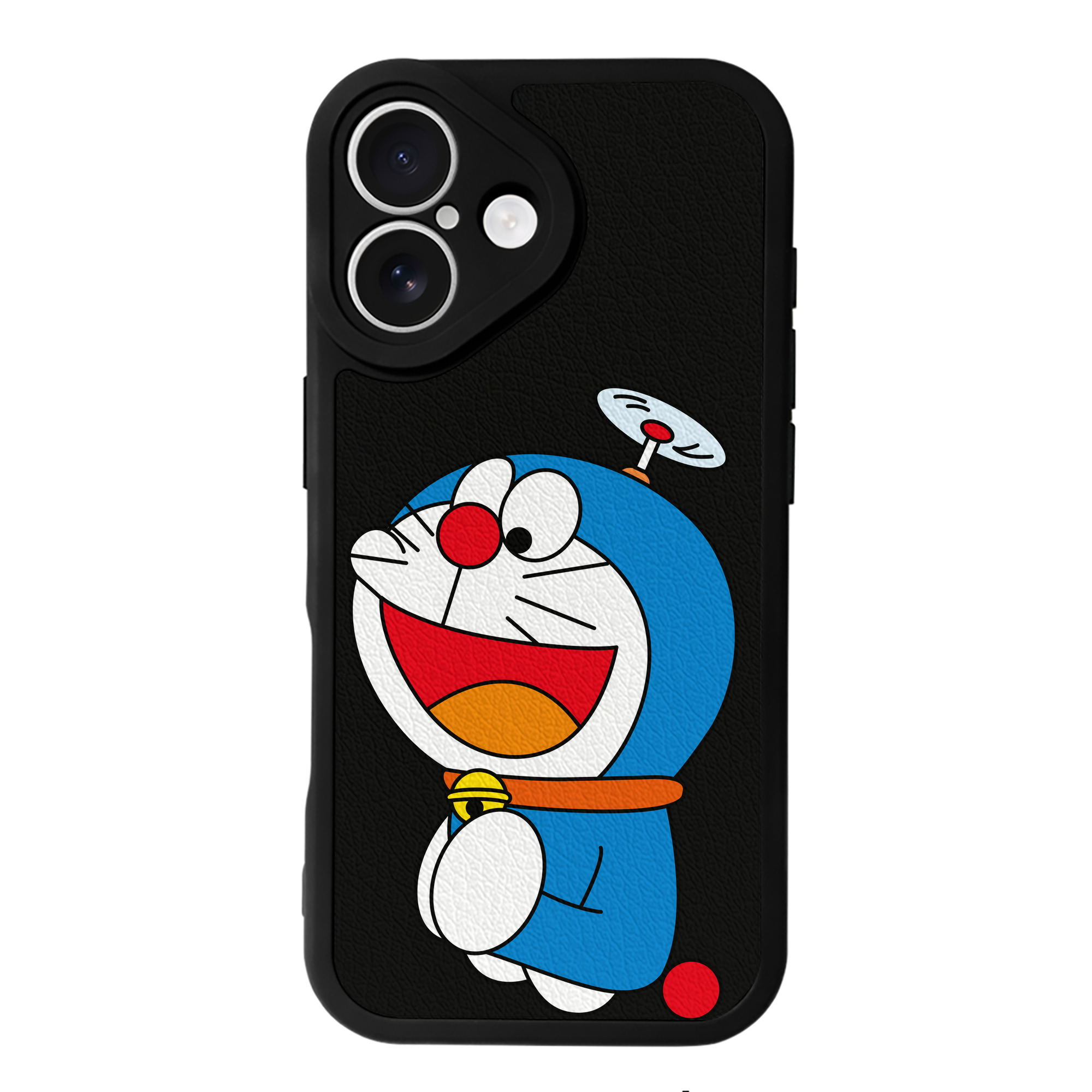 （画像用） ドラえもん Doraemon 【iPhone 16シリーズ対応】シリコンスマホケース（レザー調） 材質：シリコン